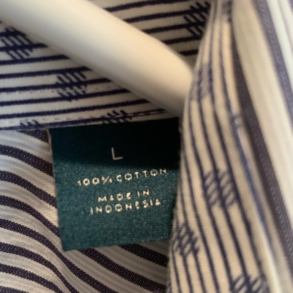 Perry Ellis long sleeve mens button up shirt size large - Picture 6 of 6